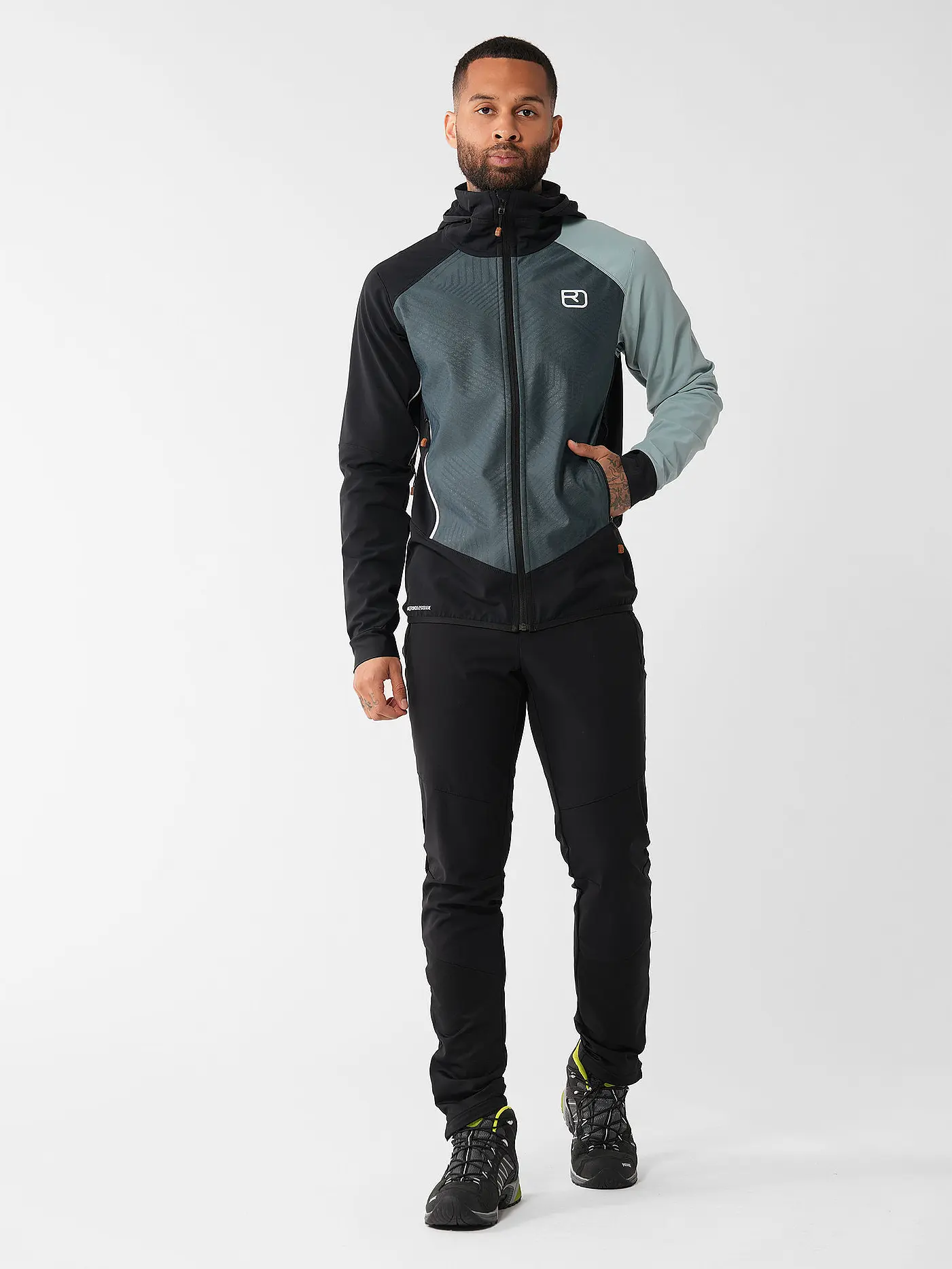 ORTOVOX | Herren Touren Softshelljacke Col Becchei Hoodie | petrol